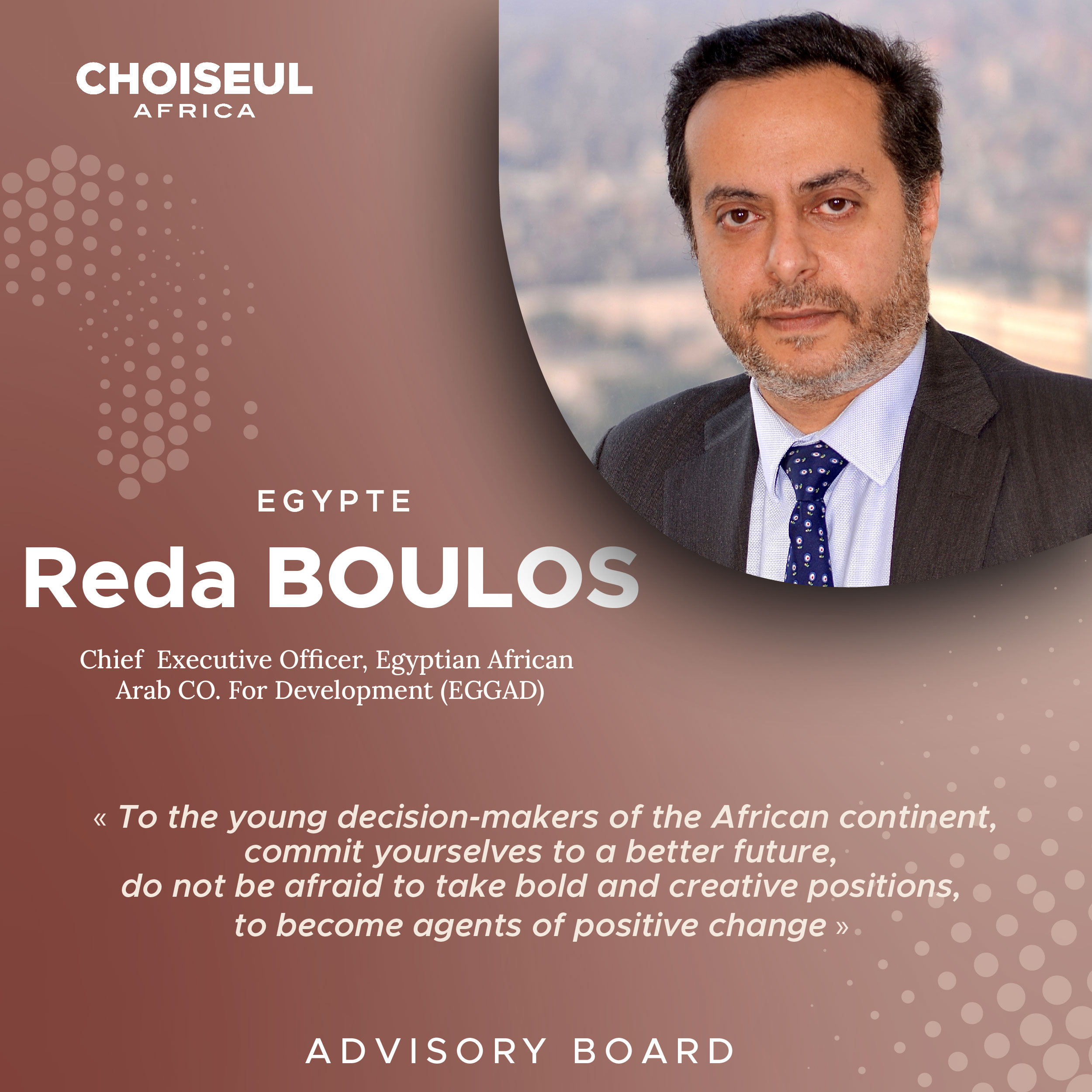 Advisory Board Portrait : Réda Boulos