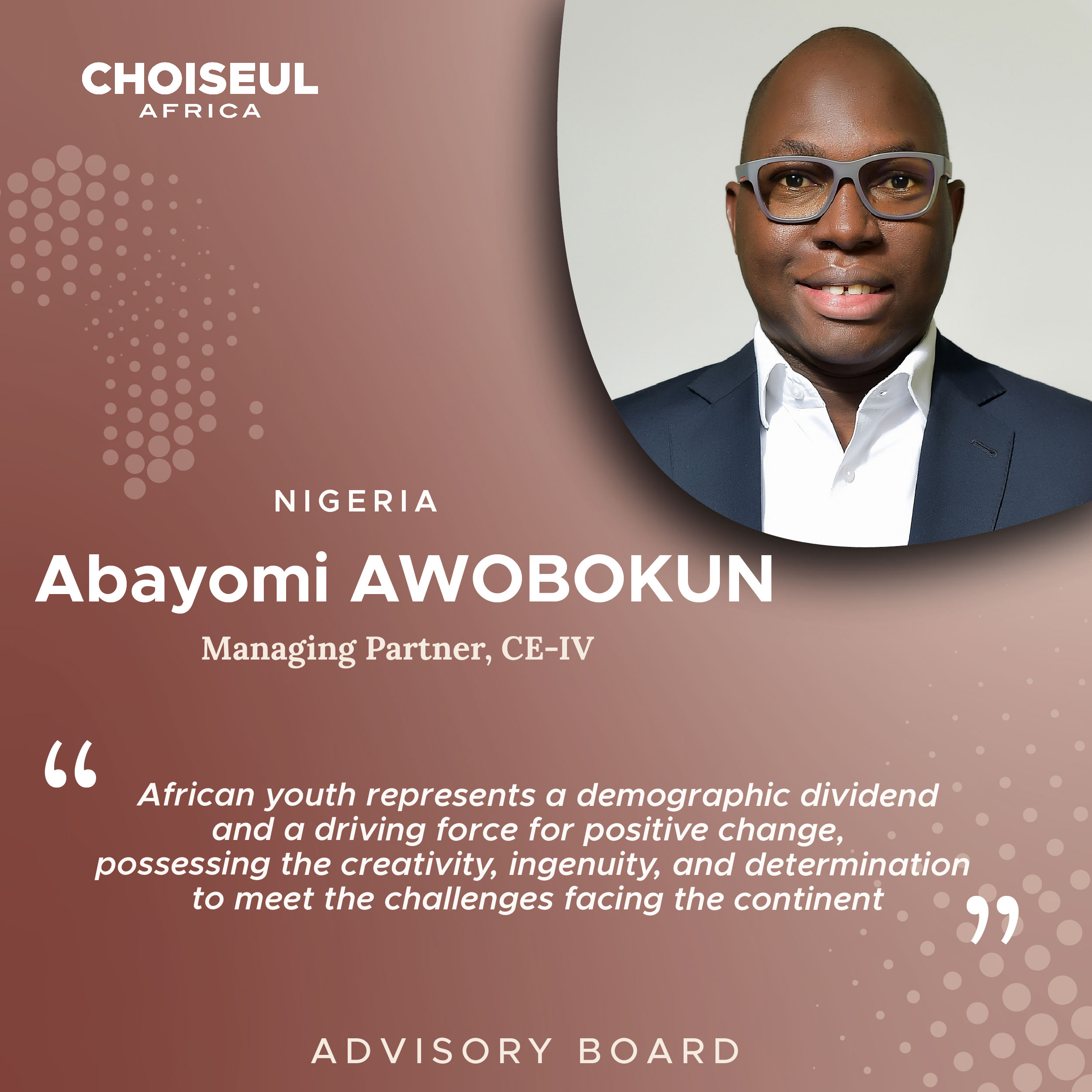 Advisory Board Portrait : Abayomi Awobokun