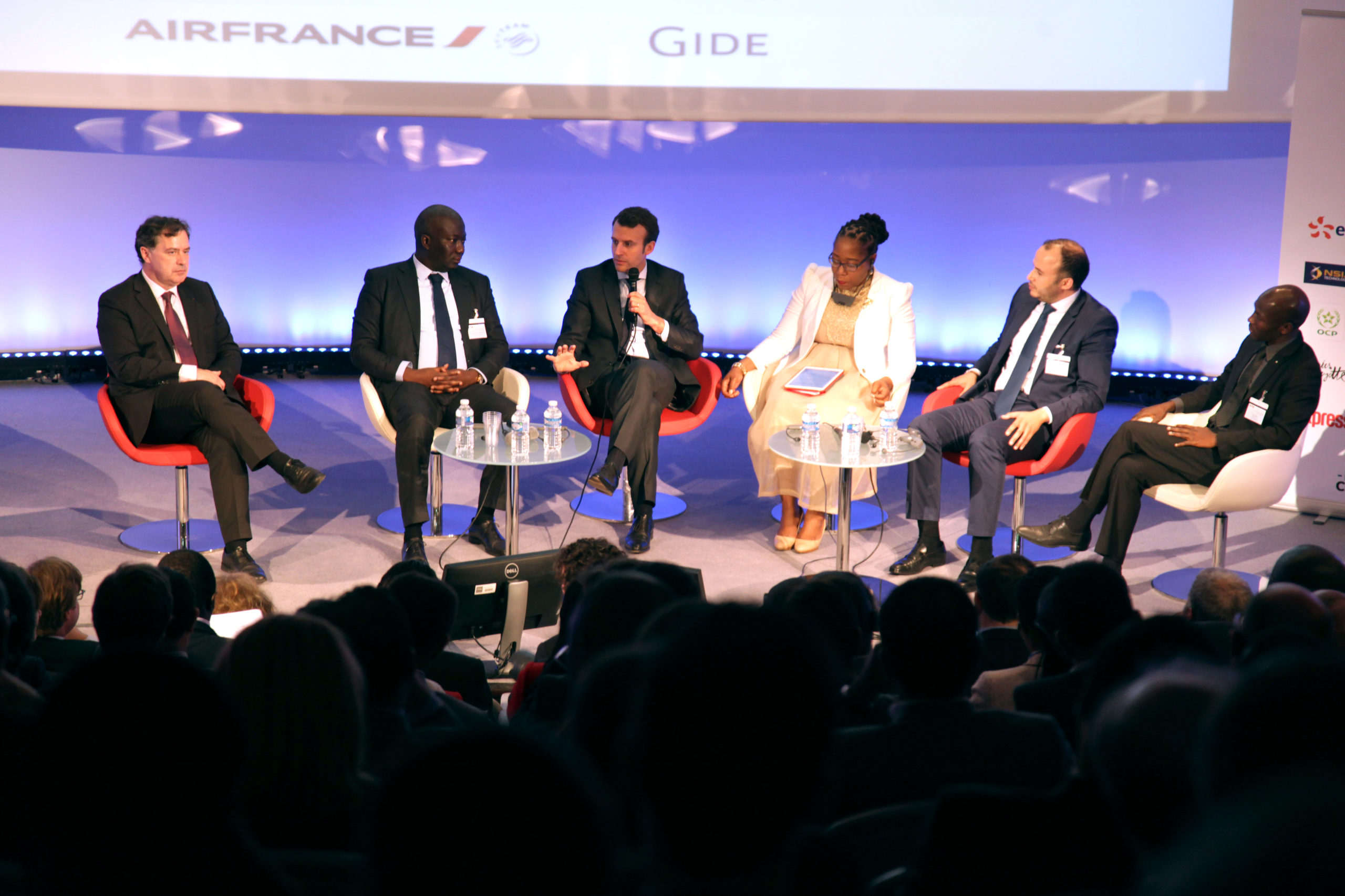 choiseul africa summit avec Pascal Lorot et Emmanuel Macron